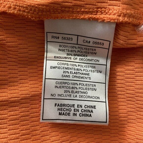 Nike Polo Shirt Mens Size XL Orange Golf Collared Logo Short Sleeve Textured - Picture 7 of 8